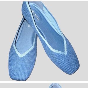 Vivaia new denim blue slip on comfort shoes!!  Brand new.  No box